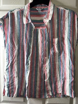 Orvis Linen/Rayon Multicolor Striped Shirt Women Top Size Medium Photo 0