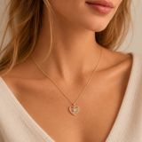 A New Day 14k Gold Dipped Cubic Zirconia Heart‎ Pendant Necklace Bonus Mom Gift Photo 0