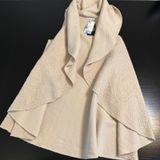 Catherine Lillywhite's‎ Womens Beige Draped Waterfall Vest Made in Italy OSFM Photo 0