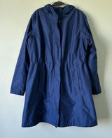L.L. Bean H2OFF Raincoat PrimaLoft Lined Blue Size XL Windproof Waterproof Photo 0