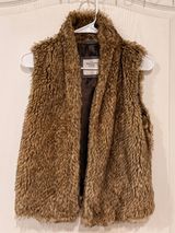 Abercrombie & Fitch Brown Faux Fur Vest Photo 0