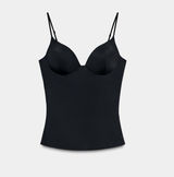 ZARA Polyamide Blend Top Gray Size Medium Photo 0