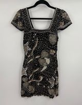 Loveshackfancy party embroidered sequence star mini Davis dress size small 4 Photo 0