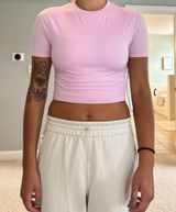 Wundermost Ultra-Soft Nulu Crewneck Cropped T-Shirt Photo 0