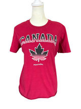 Gildan women's Montreal Canada red short sleeve crewneck t-shirt size medium Photo 0