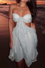 selfie leslie santiago cut-out ruffle mini dress Photo 0