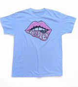 Gildan Indiana University Hoosiers Tee with Pink Lip Graphic Photo 0