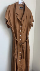 Quince 100% European Linen Button Front Dress Photo 0