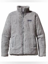Patagonia Women's Los Gatos Fleece Jacket in Salt Grey Size XL Full Zip Photo 0