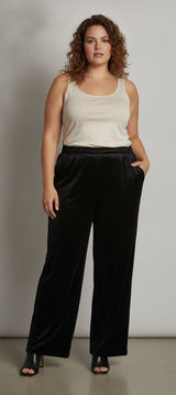NWT GAP Women's Black Velvet Lounge Pants Medium Photo 0