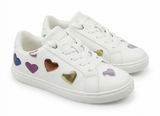 Kurt Geiger London Size 36/5 Lane Love White Multicolor Puffy Hearts Sneakers Photo 0