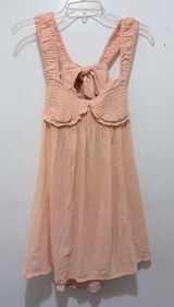 Free People Blissful Breeze Linen-Blend Mini Dress XS Photo 0