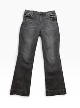 Kut from the Kloth Kelsey High Rise Fab Ab Ankle Flare Jeans Size 8 Black Photo 0