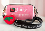 Juicy Couture Pink Strawberry Sweet n Juicy Barrel Bag w/ coin pouch Crossbody Photo 0