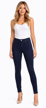 Dark Blue Stretch Skinny Jeans Photo 0