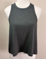 FP Movement Free People Womens Breezy Mesh Back Tank Top Charcoal Gray Small Photo 0