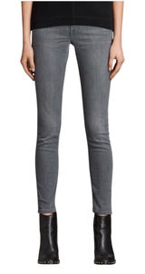 All Saints Mast Fit Gray Denim Skinny Jeans Pants 28 Photo 0
