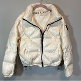 Vince Camuto Women’s Cream Puffer Coat Medium Photo 0
