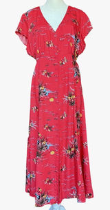 Reformation Jeans‎ Denise Fiji Midi Dress Sz L Photo 0
