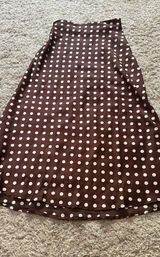 Shein Skirt Polka Dot brown white Photo 0