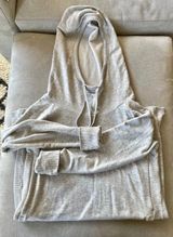 Hayes Sweatshirt Hoodie Midi Dress/Tunic Lt Heathered Gray Photo 0