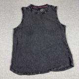 Anthropologie Pilcro Tank Top Womens Medium Gray Crew Neck Sleeveless Knit Photo 0