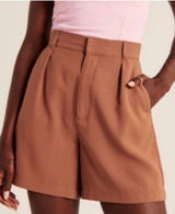 Abercrombie & Fitch Sloane Tailored Shorts Size XS Tan Brown Photo 0