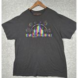 Walt Disney World Black Metalllic Rainbow Logo Magic‎ Kingdom Disney T-shirt XXL Photo 0