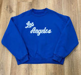 🌟 Madhappy 🌟 Los Angeles Dodgers Crew Neck Sweatshirt Blue Sz M Photo 0