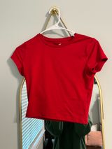Red Hollister Baby Tee Photo 0