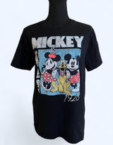 Disney Mickey Mouse black cotton t-shirt Size Medium Photo 0