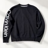 Calvin Klein Black Logo Sleeve Crewneck Sweatshirt Streetwear M Photo 0