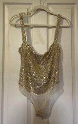 gold sequin bodysuit Photo 0