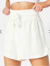 ASOS Cream Drawstring Lounge Shorts | Terry Cloth Shorts Photo 0