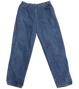 Vintage Levis High Rise Tapered Leg Jeans Made in USA Medium Wash Denim Size 18 Photo 0