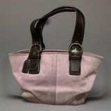Y2K Vintage Rare Coach Lavender Soho Suede Tote 2004 Photo 0