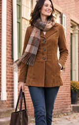 CAbi Journey Jacket #3554 Brown Corduroy Blazer S Fall Cotton Lyocell Photo 0