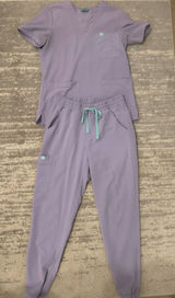 Garde Malade Scrub Set : Lavender Purple Photo 0