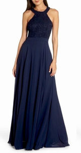 Lulus ✨ Picture Perfect Navy Blue Lace Maxi Dress✨ Photo 0