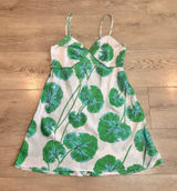 Diane Von Furstenberg DVF for Target Green‎ Leaf Mini Satin Slip Dress Small S Photo 0