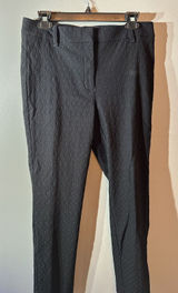 White House Black Market Size 8 Black‎ Textured Dress Pants Photo 0