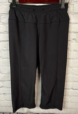 Lululemon Step‎ Lively Crop Womens Sz 2 Black Yoga Pants dance studio street Photo 0