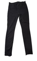 7 For All Mankind Black Skinny Jeans Size 26 Stretch Denim Mid Rise Minimalist Photo 0
