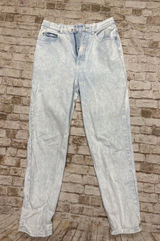 90s Vintage Mom Jeans Size 14 Light Acid Wash High Waisted LA BLUES‎ Classics Photo 0