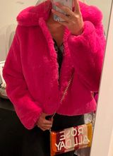 Pink Fluffy Jacket Photo 0