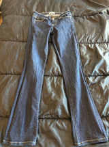 Paige Manhattan Bootcut Jeans Dark Wash Denim Size 26 Made in USA Slim Flare Photo 0