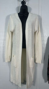 Ambiance Apparel Off White Cardigan Sweater Size Large EUC Photo 0