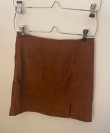 Brown Mini Skirt Photo 0