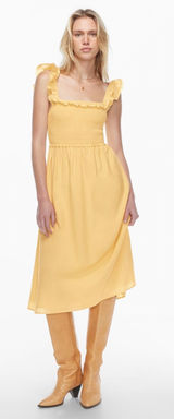 Aritzia Wilfred Reminisce Dress Pastel Yellow Size Small Photo 0