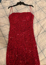 Red sparkly homecoming dillards dress Photo 0